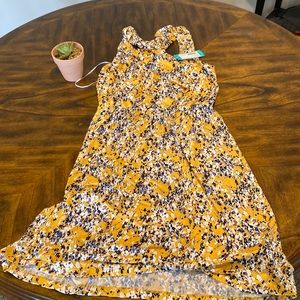 Tasha knit dress in yellow. Size large